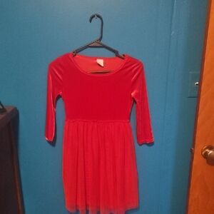 wonder nation Red Velvet & Tulle Party Dress